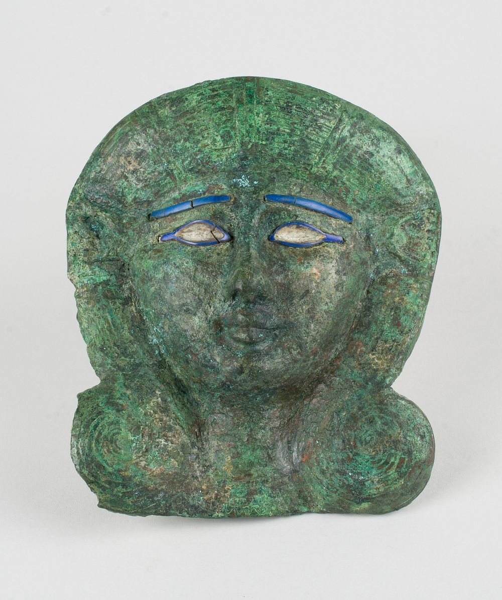 Plaque with Hathor Head (664&ndash;30 BC) sculpture in high resolution by anonymous. 