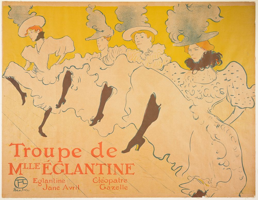 Mademoiselle Eglantine’s Troupe (1896) print in high resolution by Henri de Toulouse–Lautrec.  