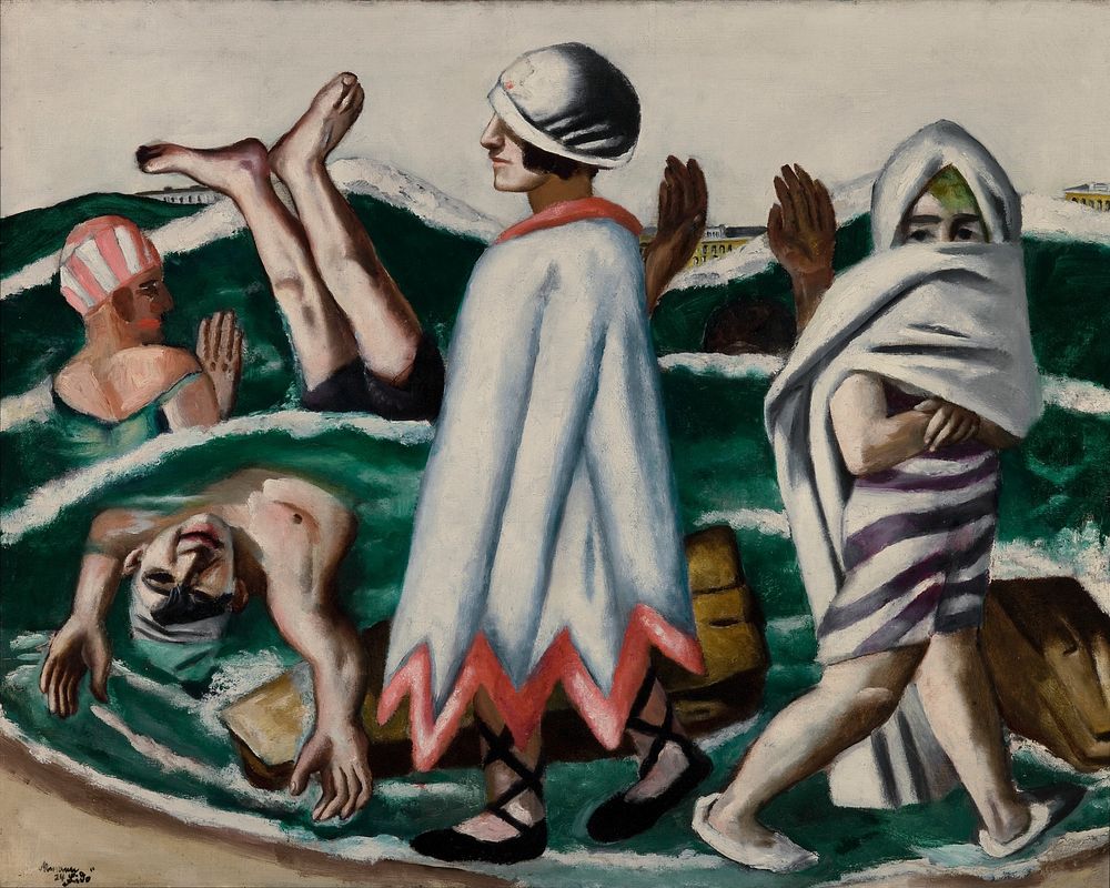 Lido (1924) painting in high resolution by Max Beckmann. 