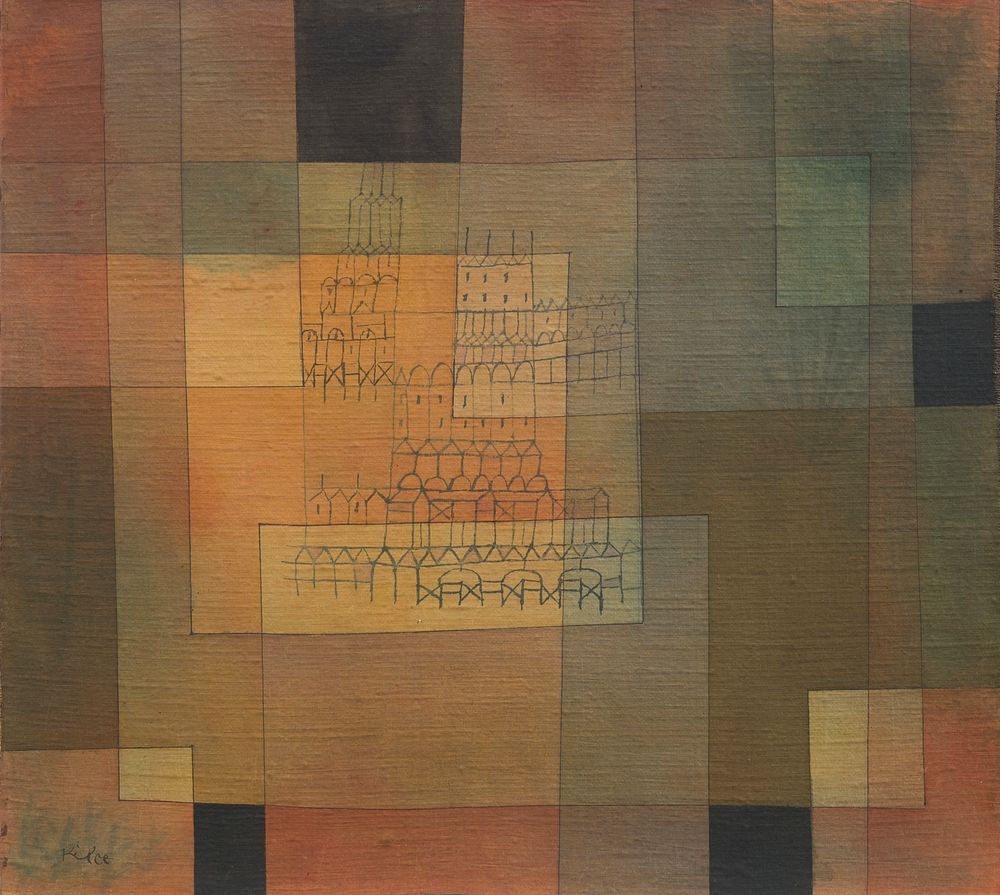 Polyphonic Architecture (1930) painting in high resolution by Paul Klee. 