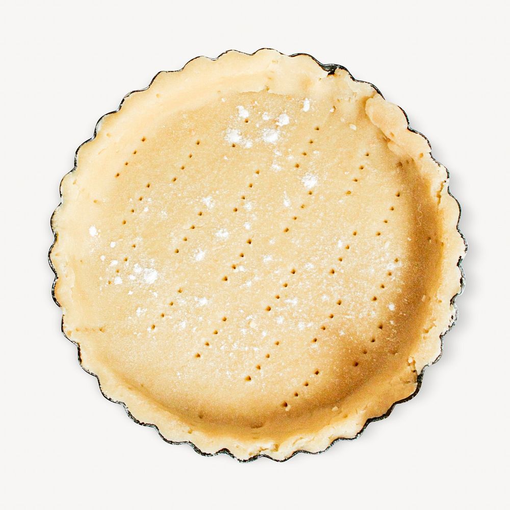 Pie crust isolated image on white