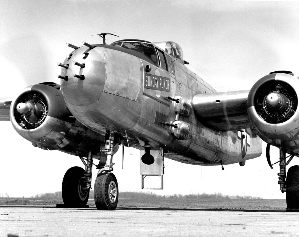 "Sunday Punch" Mitchell B-25 Bomber 1945 McGhee Tyson Air Port