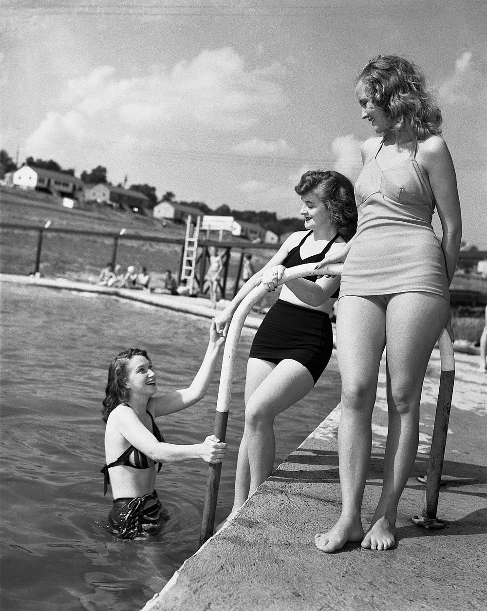 Friends at Swimming Pool 1947 Oak Ridge