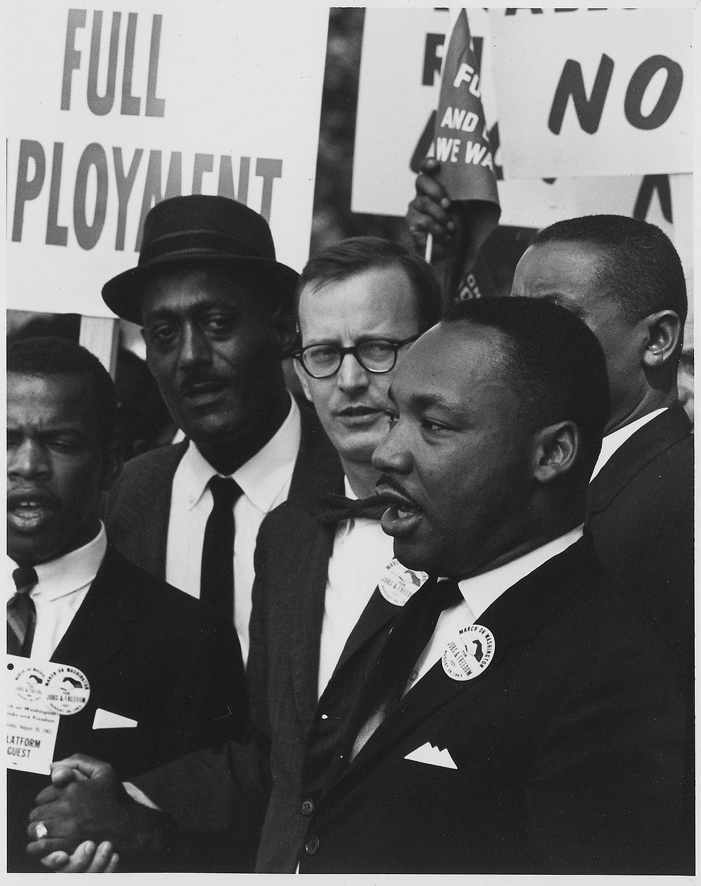 Martin Luther King, Civil Rights March on Washington, D.C. Original public domain image from Flickr