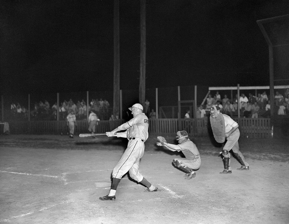 Night Baseball Game 1947 Oak Ridge