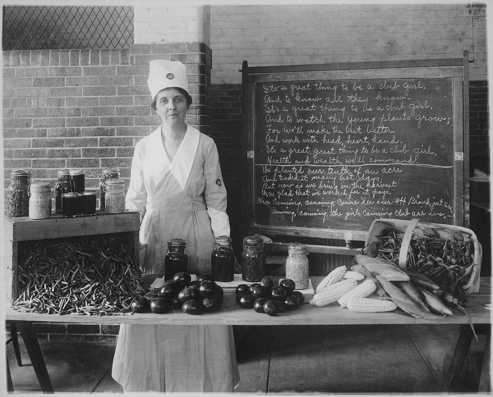 "Mrs. Mina C. Van Winkle of Newark, New Jersey, in Uniform of Food Administration. She Was President of Woman's Political…