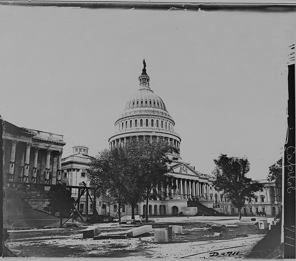 Capitol of the United States, Washington, D.C. by Mathew Brady. Original public domain image from Flickr