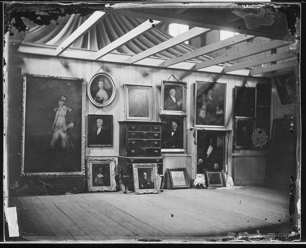 Picture gallery, Metropolitan Fair, N.Y.C by Mathew Brady. Original public domain image from Flickr