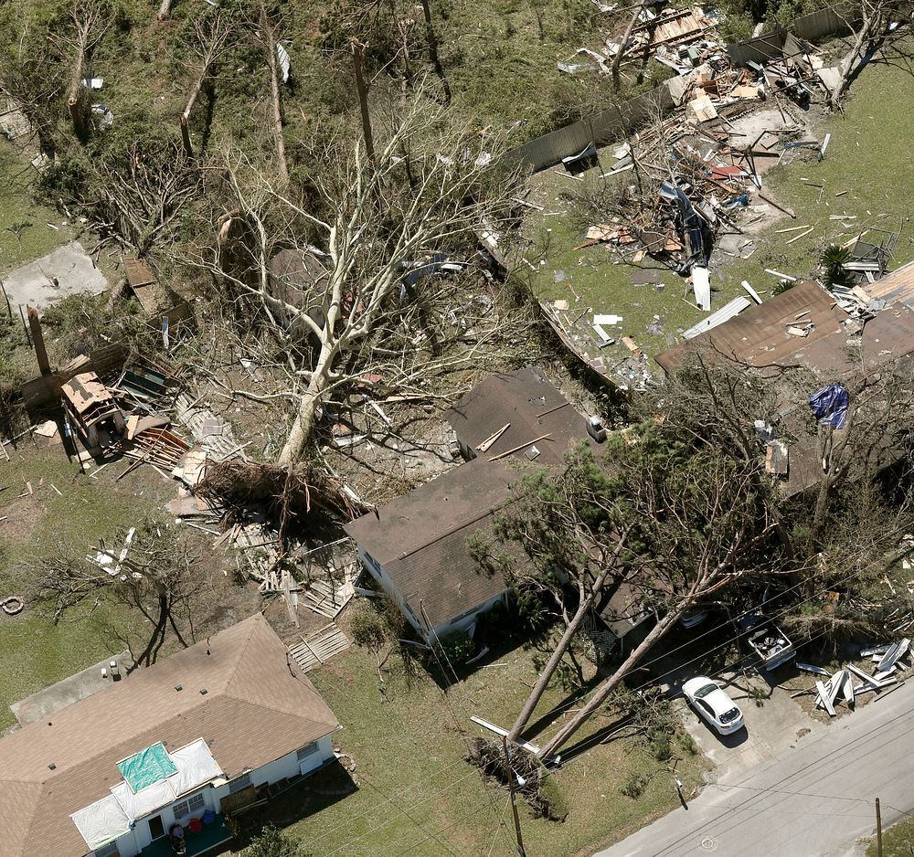 AMO Black Hawk crew conducts flyover of Hurricane Michael impact area