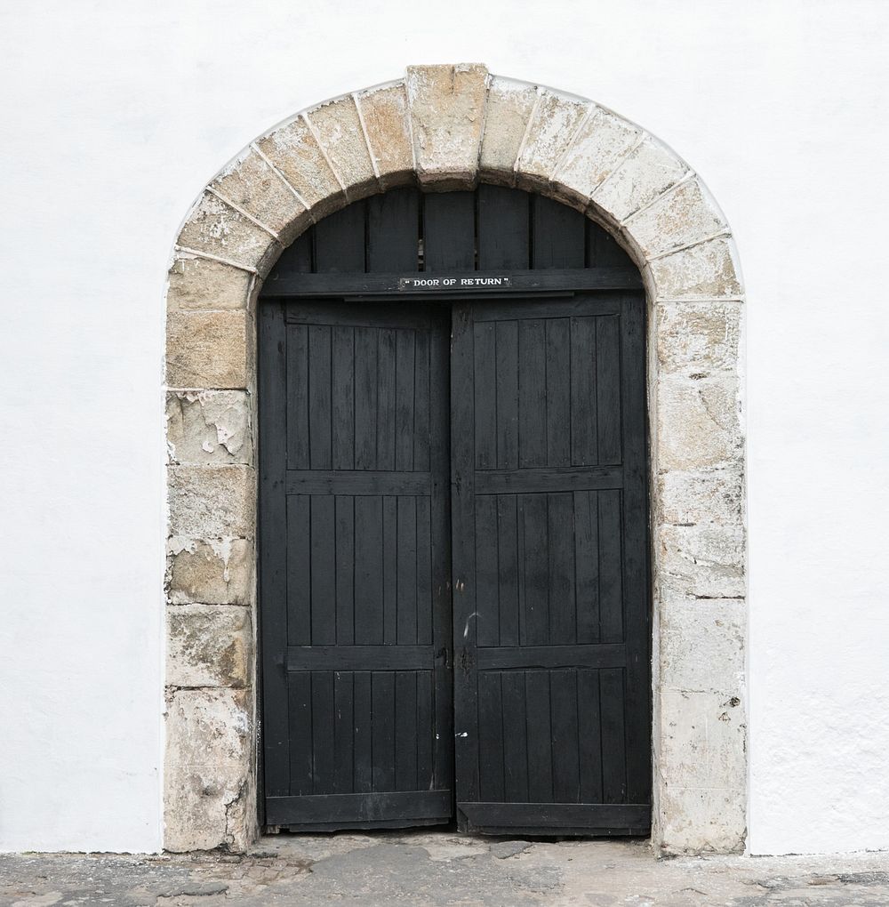 Door of return, Cape Coast Castle. Original public domain image from Flickr