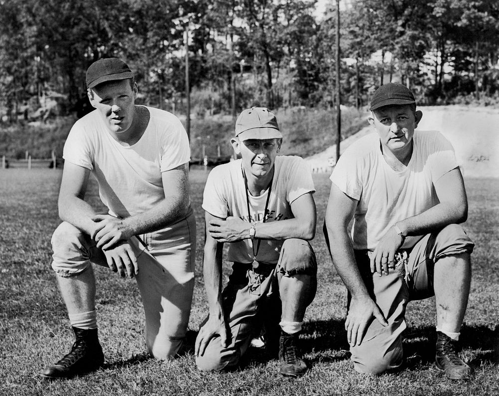 Oak Ridge Football Coaches L to R Ralph Kern, Ben Martin,P.B.