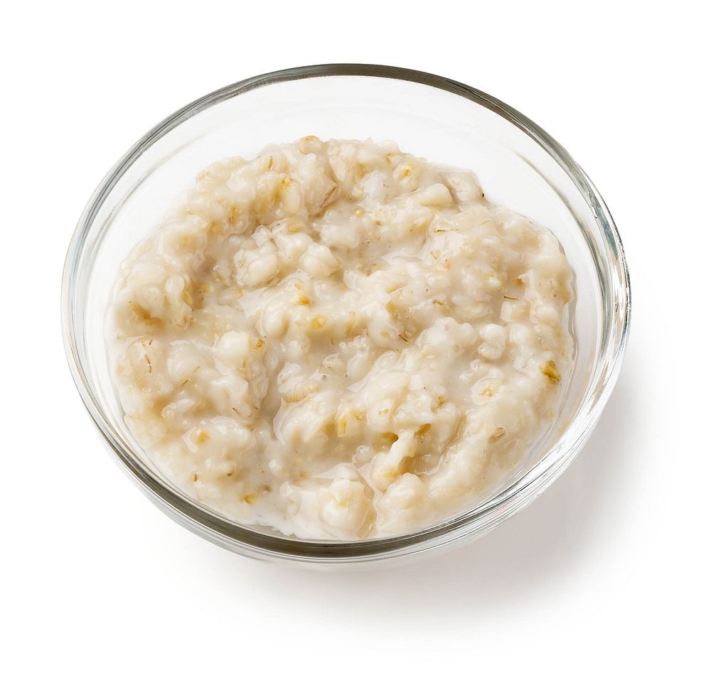 Cooked oatmeal, healthy morning breakfast. Original public domain image from Flickr