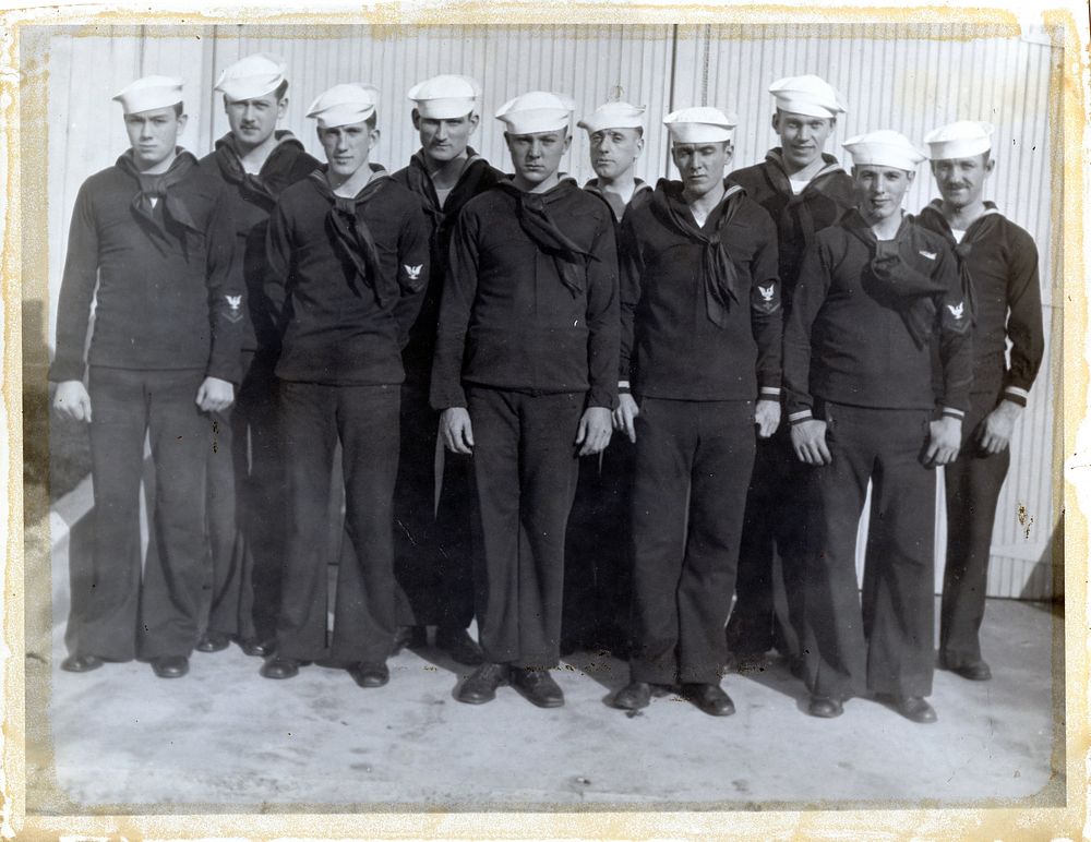 10th Class of Dental Technicians. 1 Sept-22 Dec 1937. Front l-r: Sorrell, S.N., HA2, Miller, W.L., PhM3, Jorboe, A.J., HA1;…