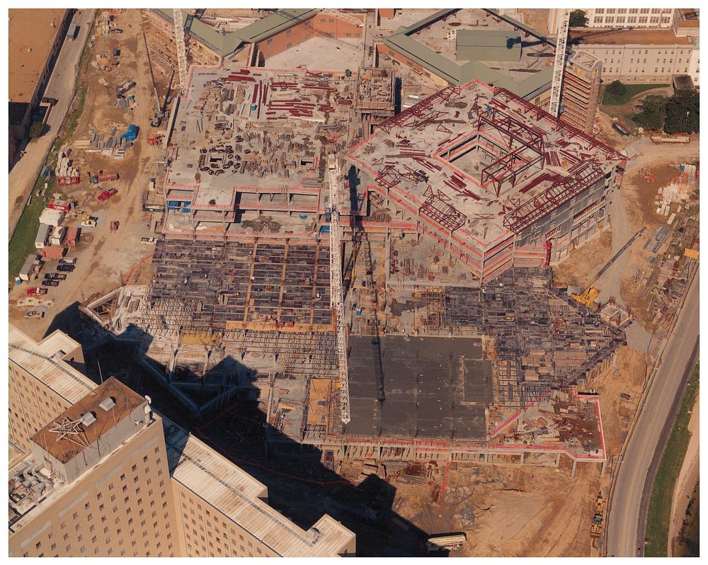 [US Naval Hospital Portsmouth Construction] 10/9/1995. Acute Care Facility - West.Photo #310 Photographer: Centex Bateson…