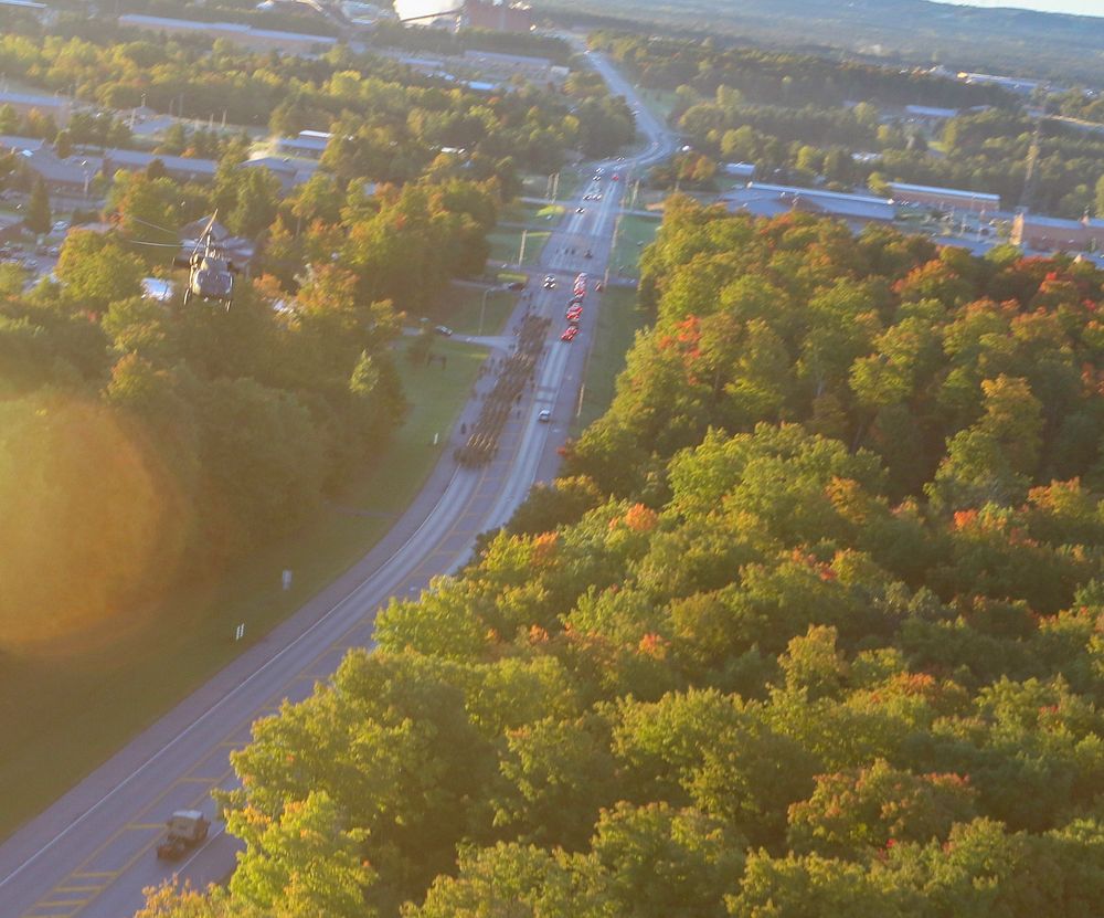 Aerial view of Fort Drum, NY