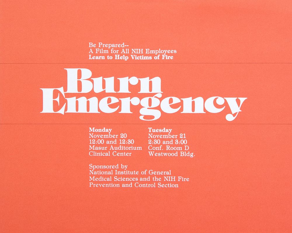 Burn EmergencyCollection:Images from the History of Medicine (IHM) Contributor(s):National Institutes of Health (U.S.).…