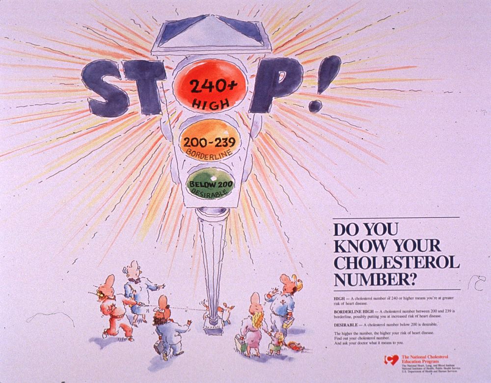 Stop!: Do You Know Your Cholesterol Number? Original public domain image from Flickr