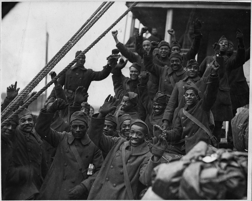 The Famous 369th Arrive in New York City. Members of the 369th [African American] Infantry, formerly 15th New York Regulars.…