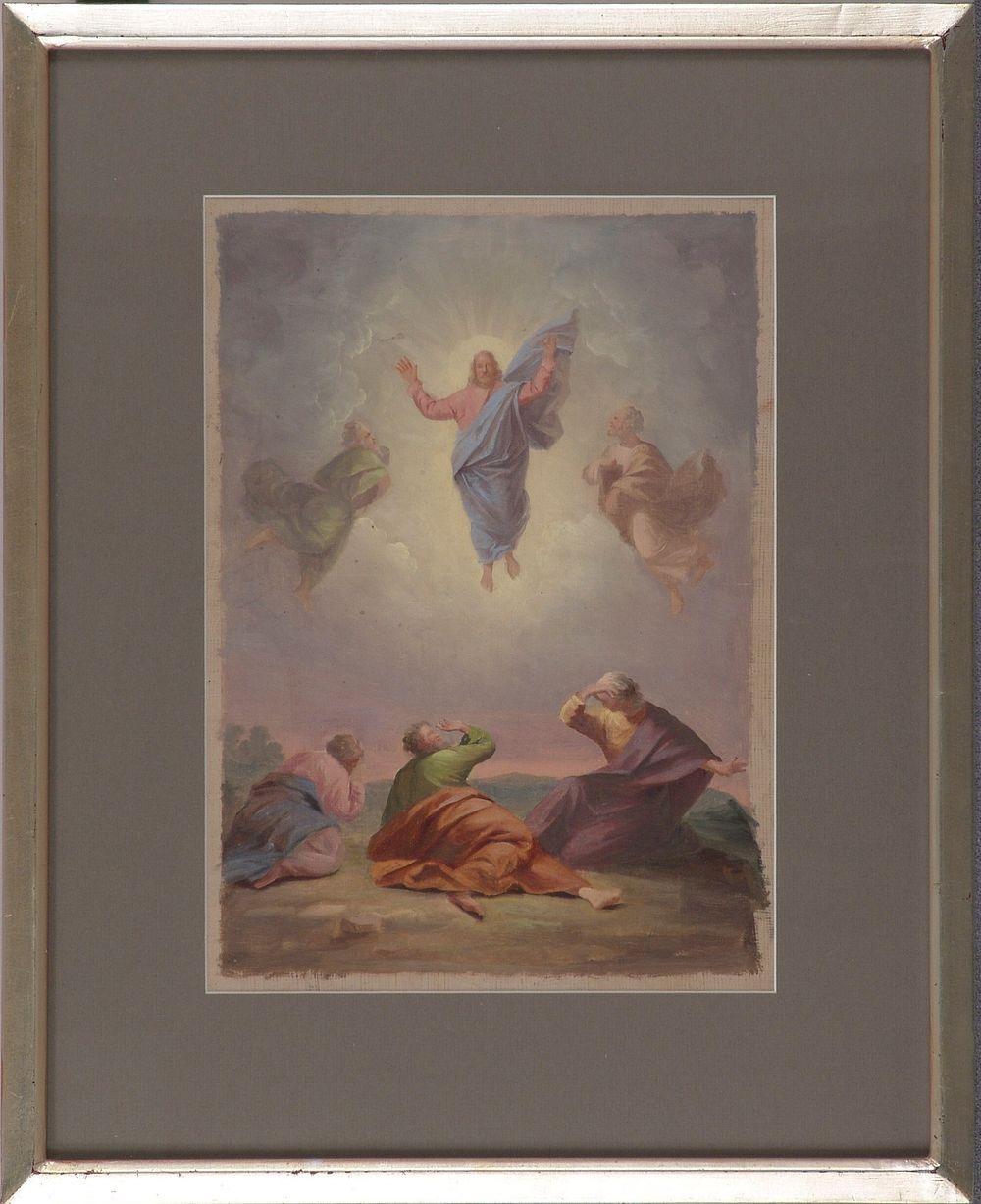 Kristuksen kirkastus, sortavalan kirkon alttaritaulun luonnos, 1859, Berndt Abraham Godenhjelm