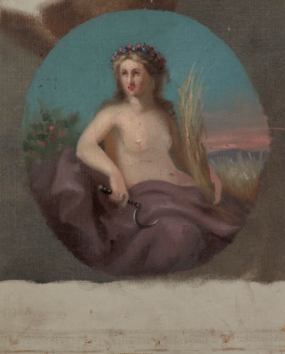 Elonkorjuun jumalatar demeter, 1848 - 1855, Anders Ekman