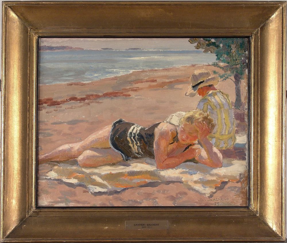 Uimarannalla, 1929, Santeri Salokivi