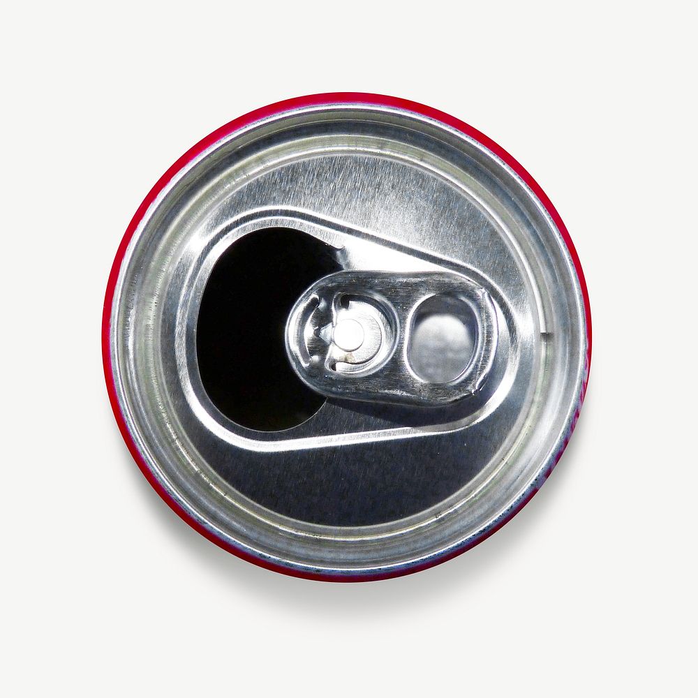 Opened can collage element psd