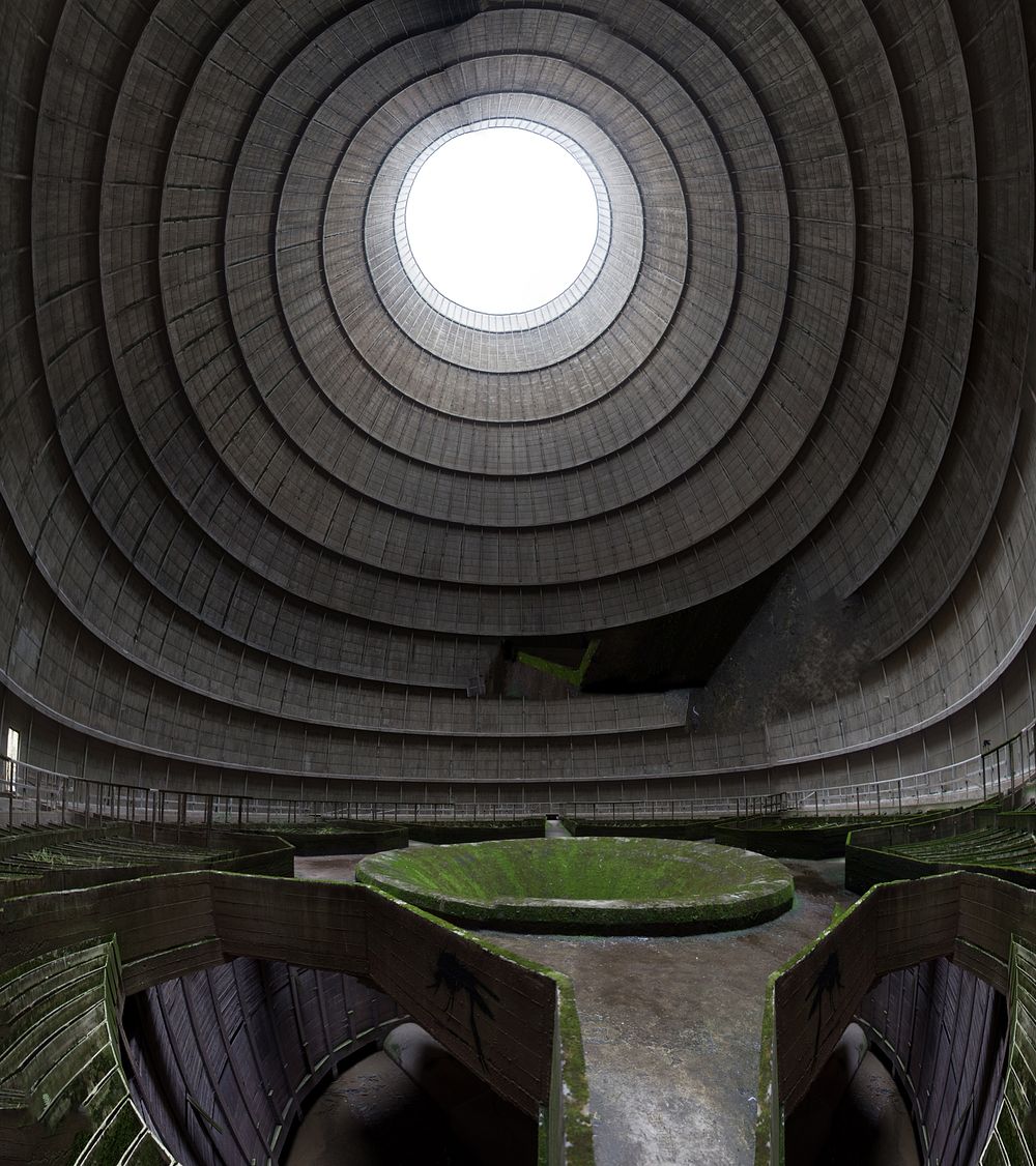 Abstract architecture, abandoned Power Plant IM. View public domain image source here