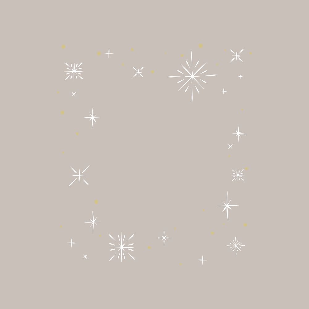 White glitter frame clipart vector