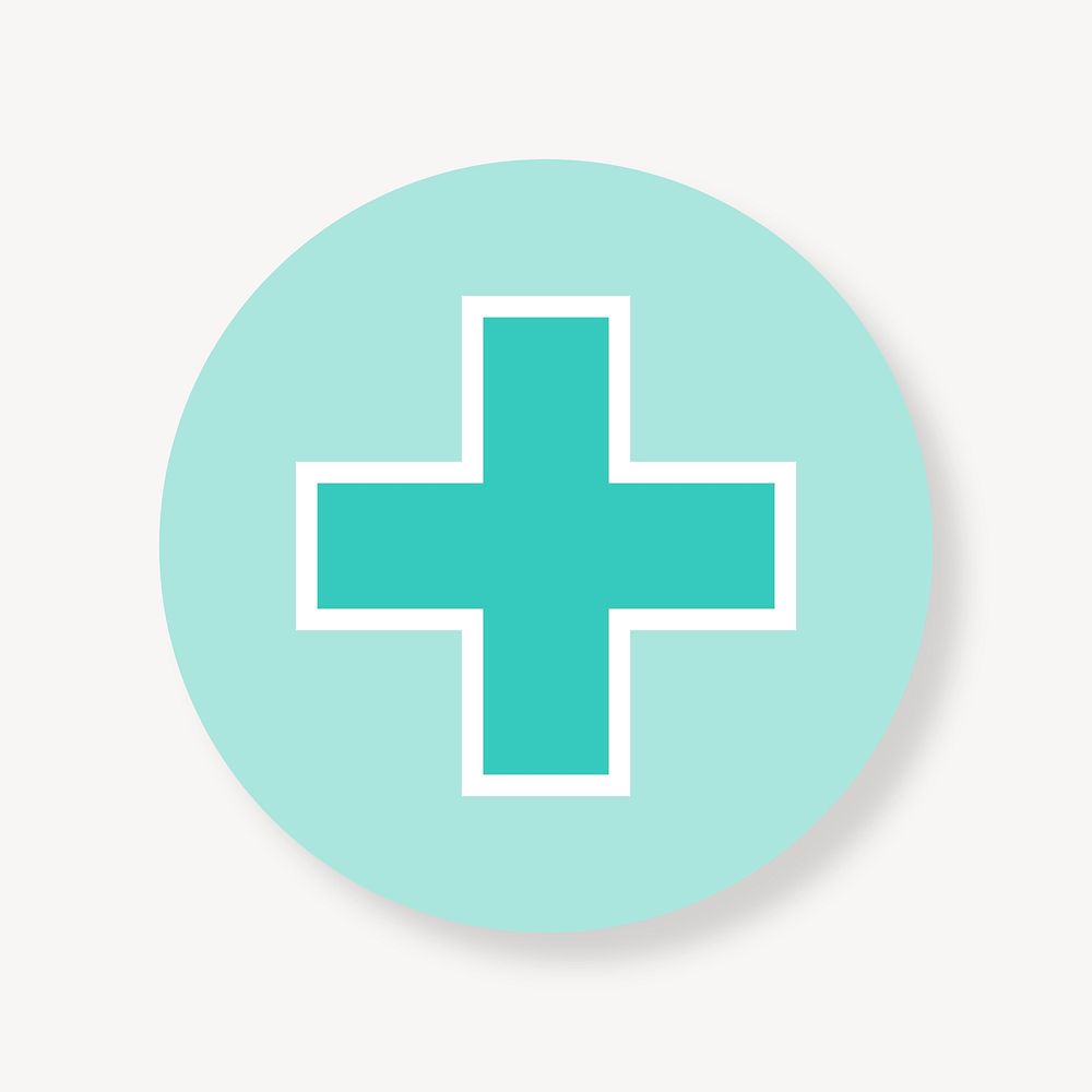 Health cross icon vector