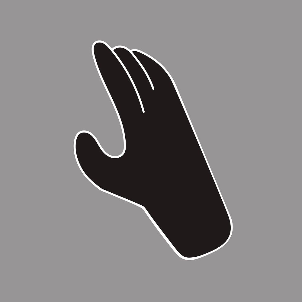 Dark hand gesture clipart vector | Premium Vector - rawpixel