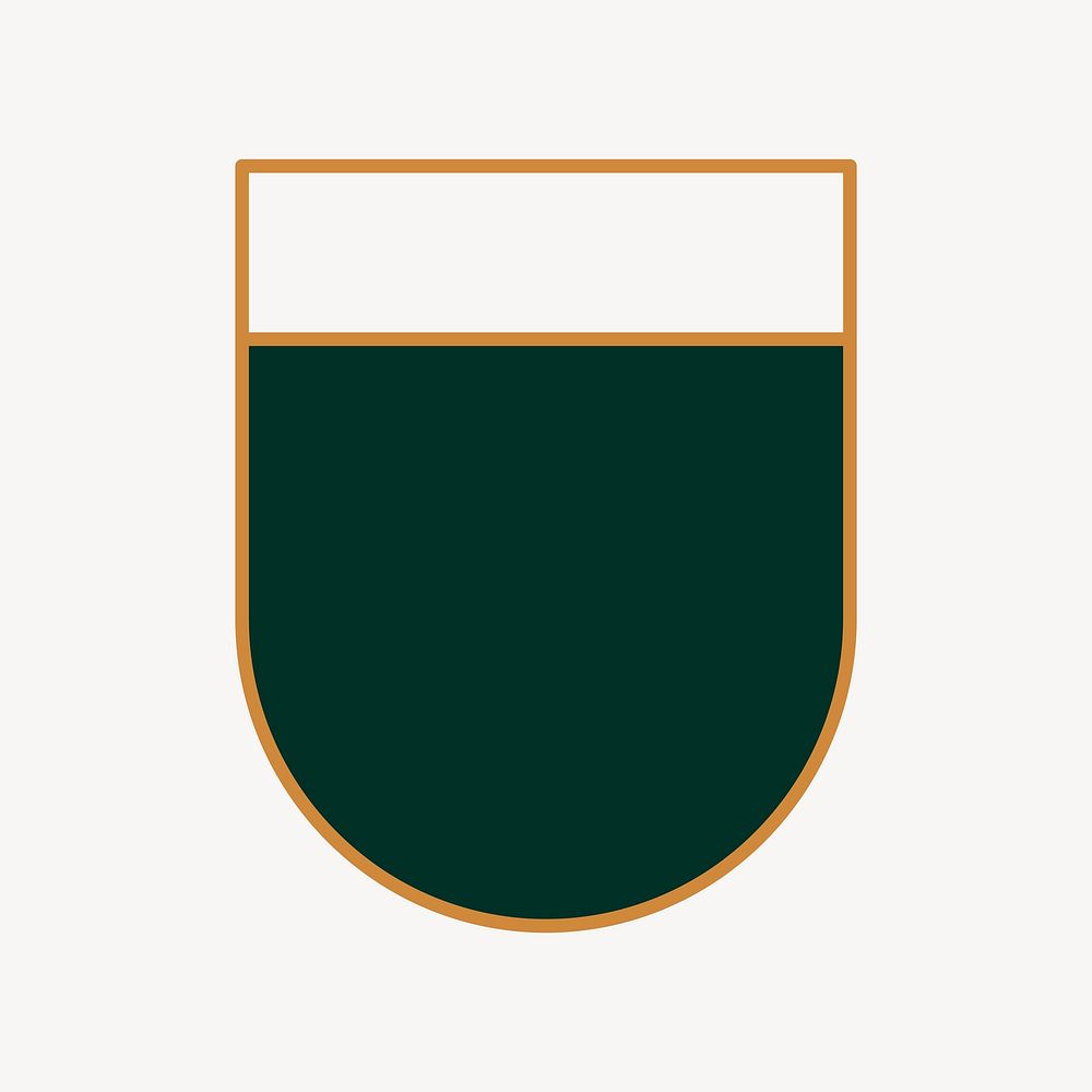 Geometric badge logo element vector