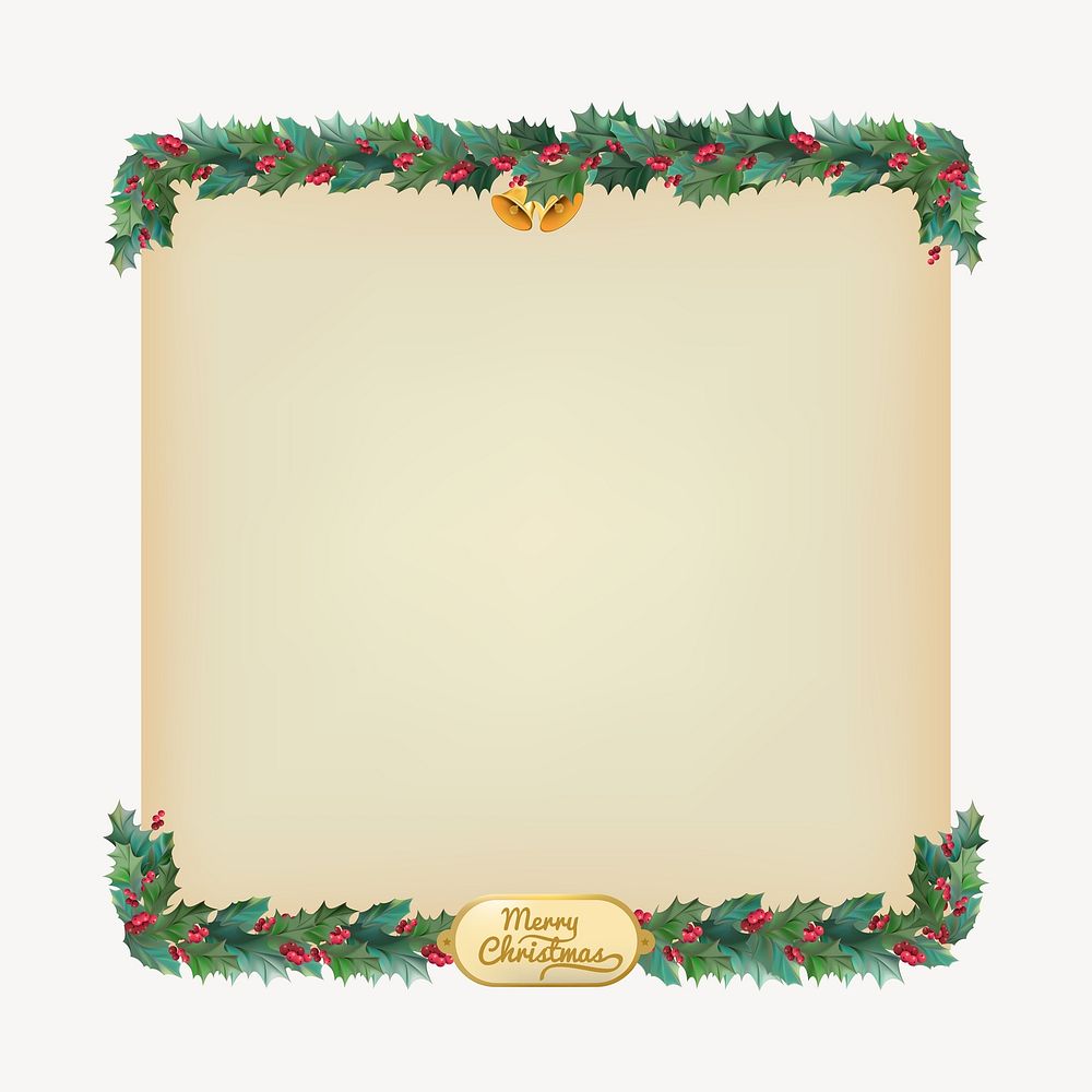 Festive Christmas frame illustration