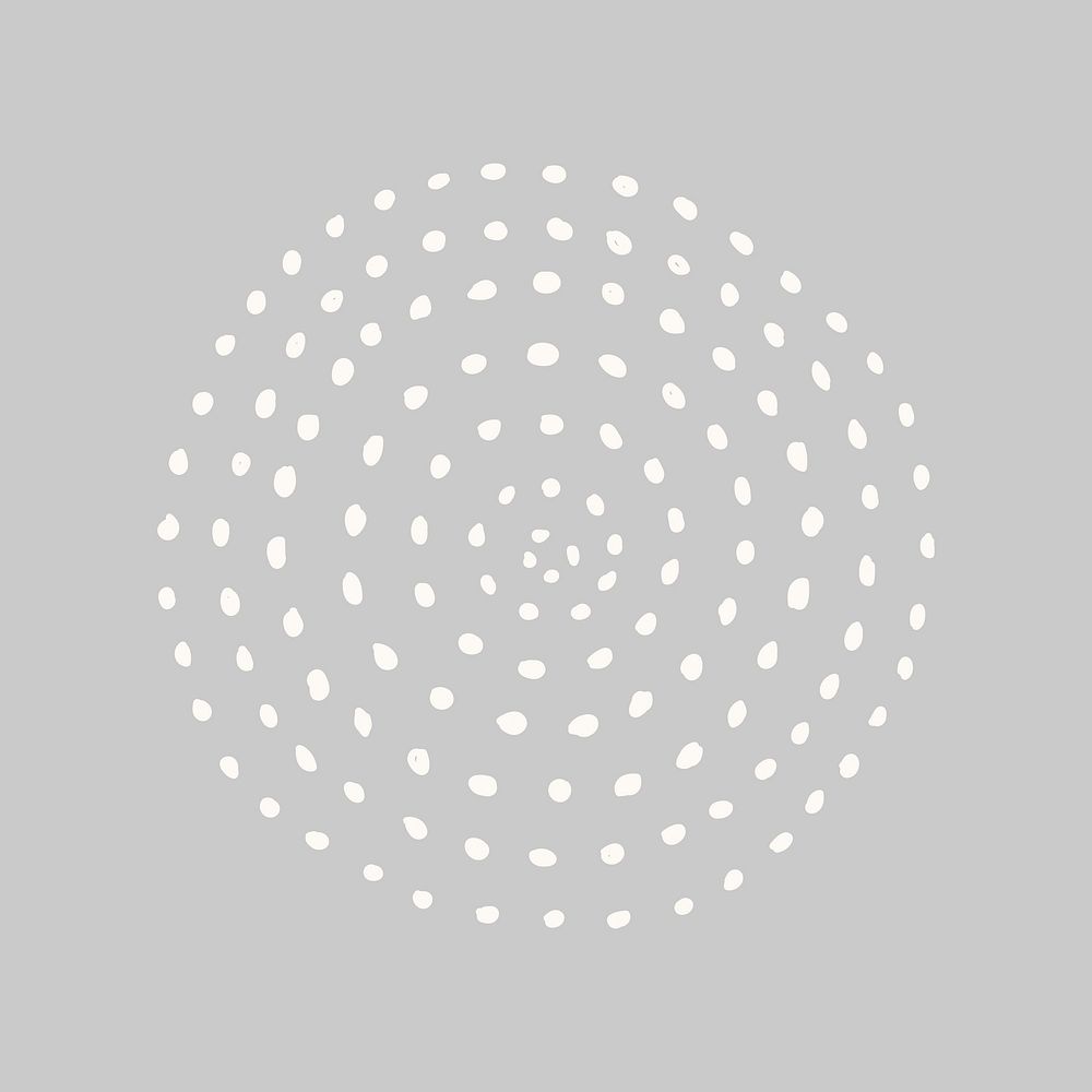 Dot pattern circle collage element  vector