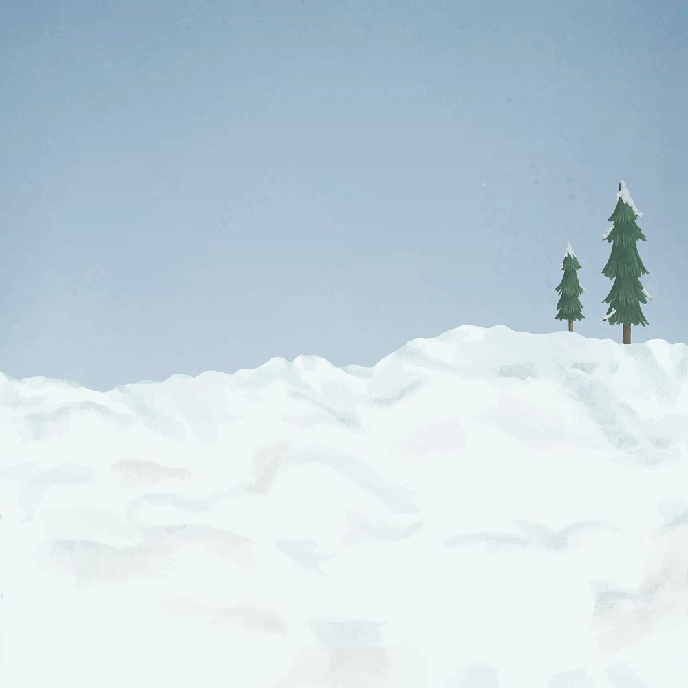 Christmas holiday background, Winter snow border illustration