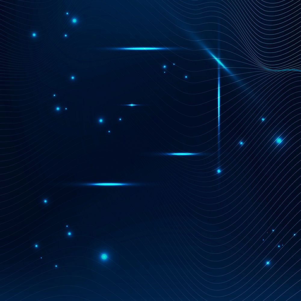 Digital technology background, dark blue design