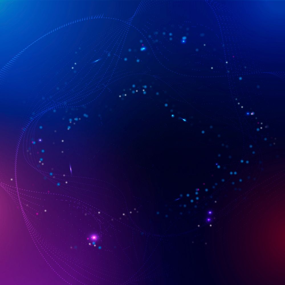 Digital connection background, abstract gradient purple design