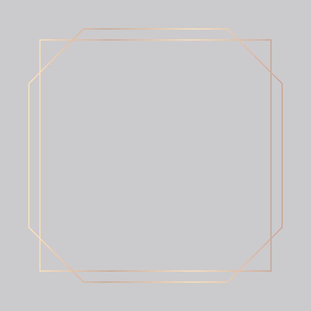 Gold square frame background, wedding design