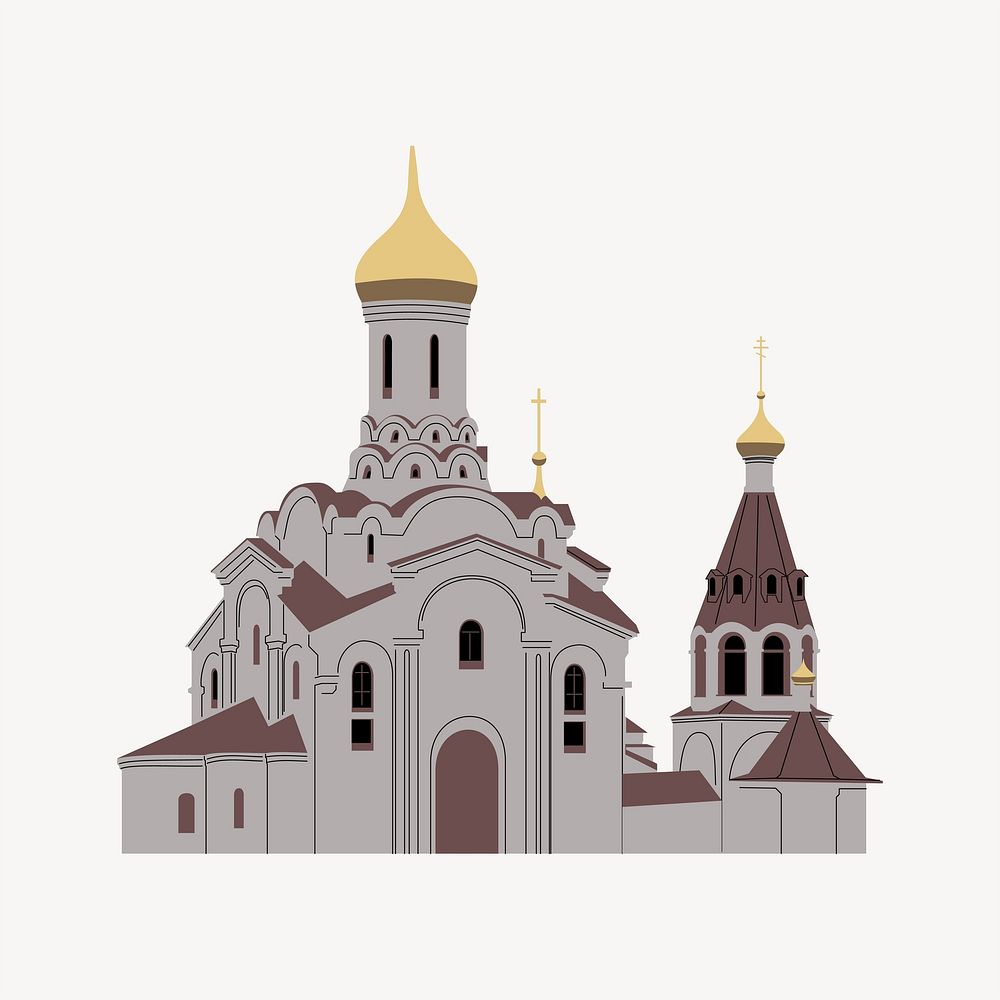 Orthodox church clipart, illustration vector. | Free Vector - rawpixel