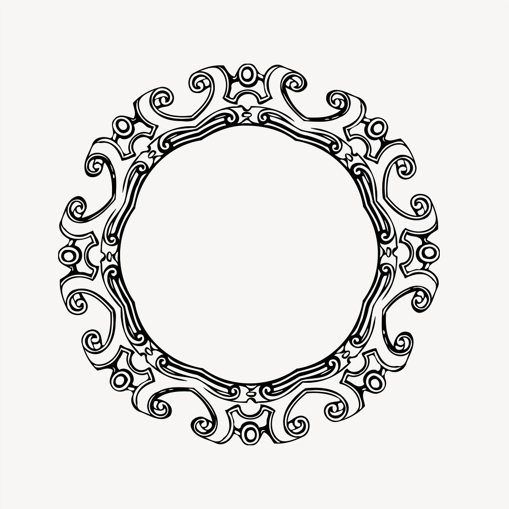 Decorative circle clipart, illustration vector. | Free Vector - rawpixel