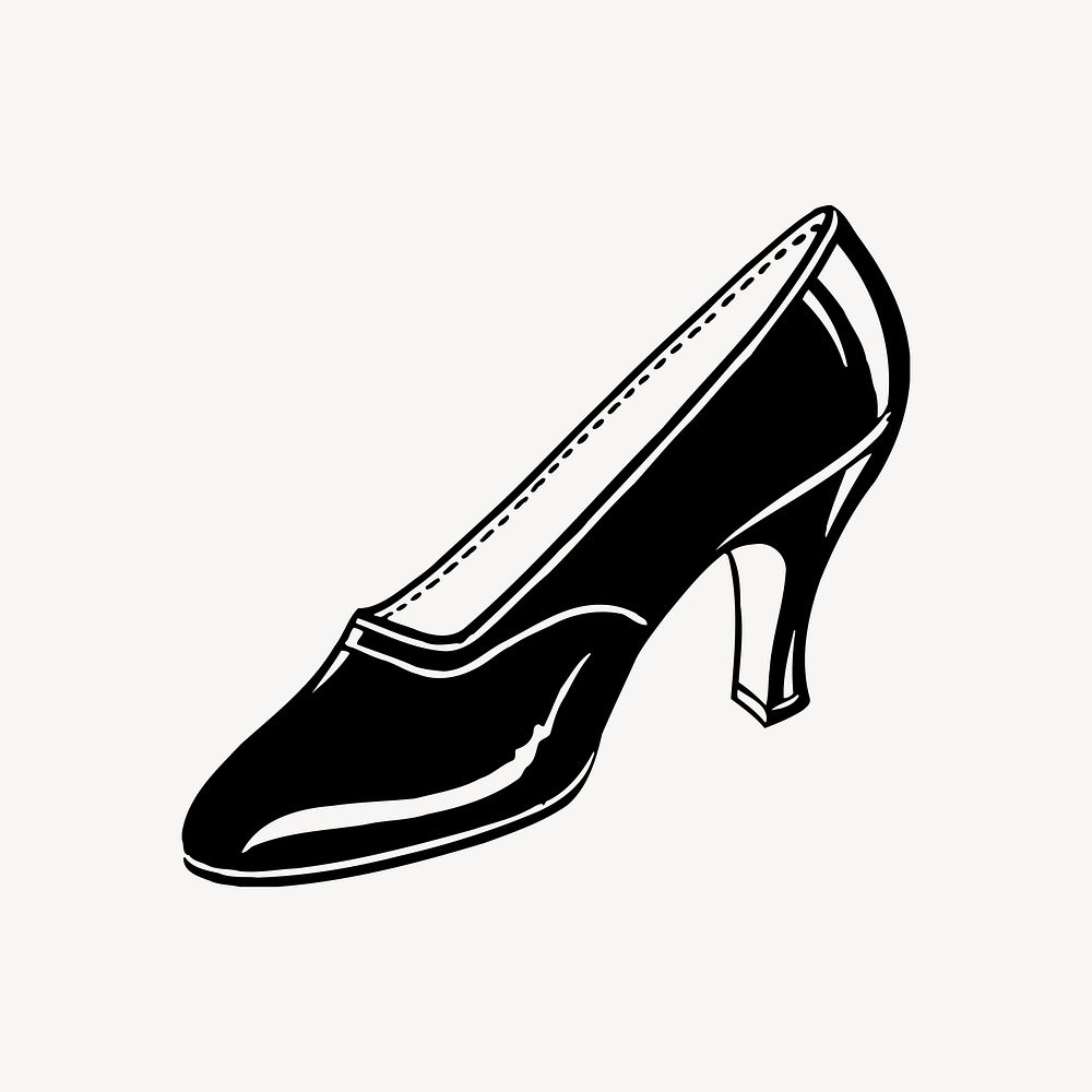 High heel shoe clipart vector. Free public domain CC0 image.