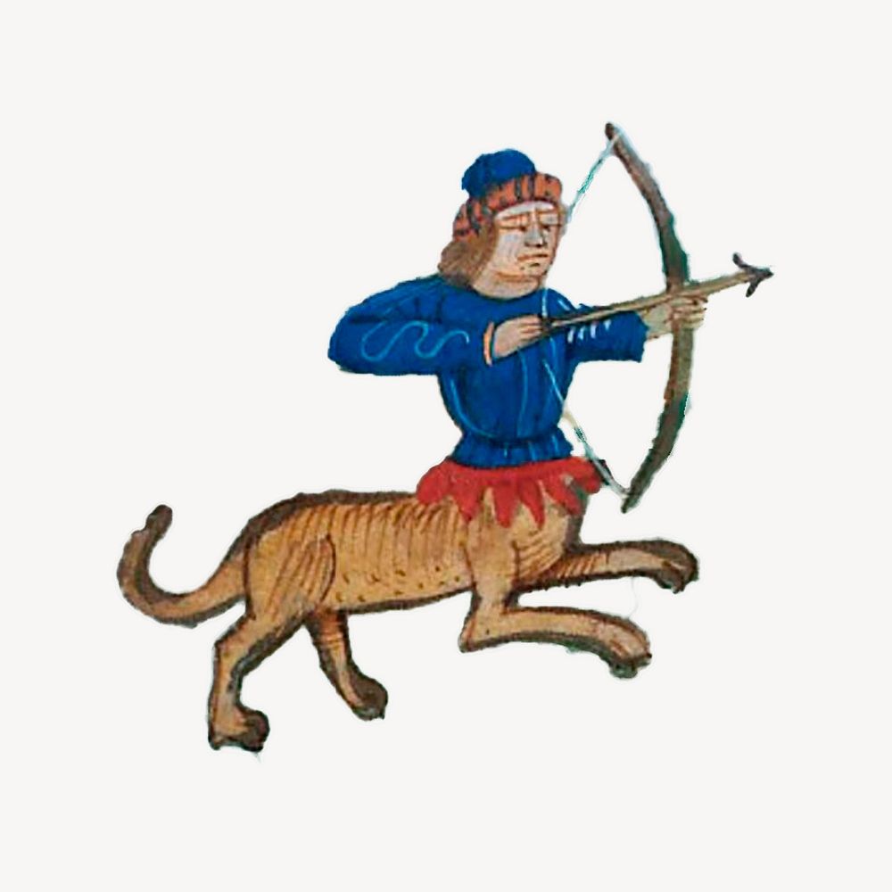 Medieval creature clipart, illustration. Free public domain CC0 image.