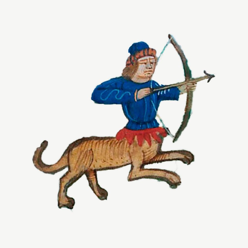 Medieval creature clipart, illustration psd. Free public domain CC0 image.
