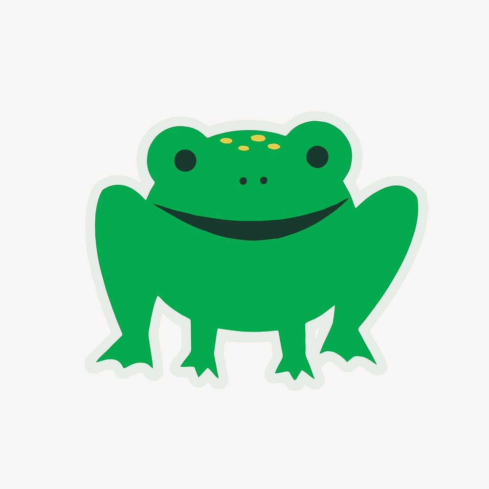 Frog clipart vector. Free public domain CC0 image.