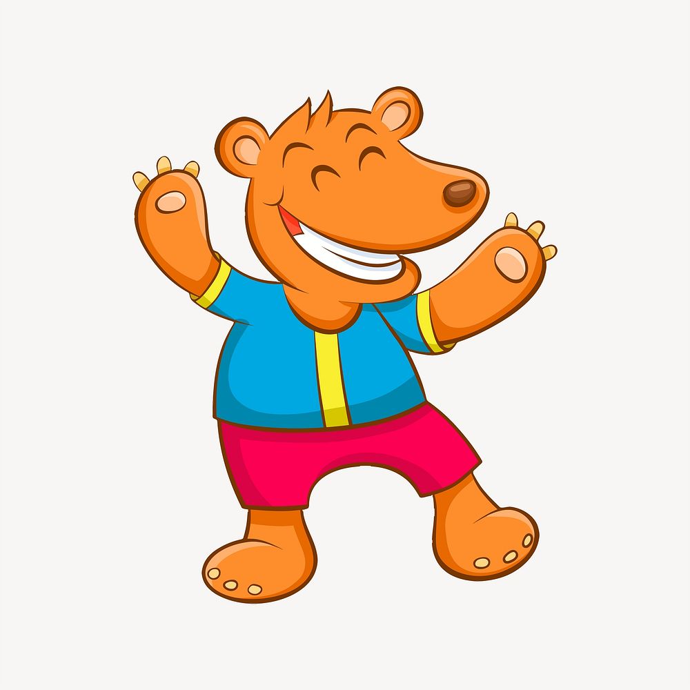 Bear clipart vector. Free public domain CC0 image.