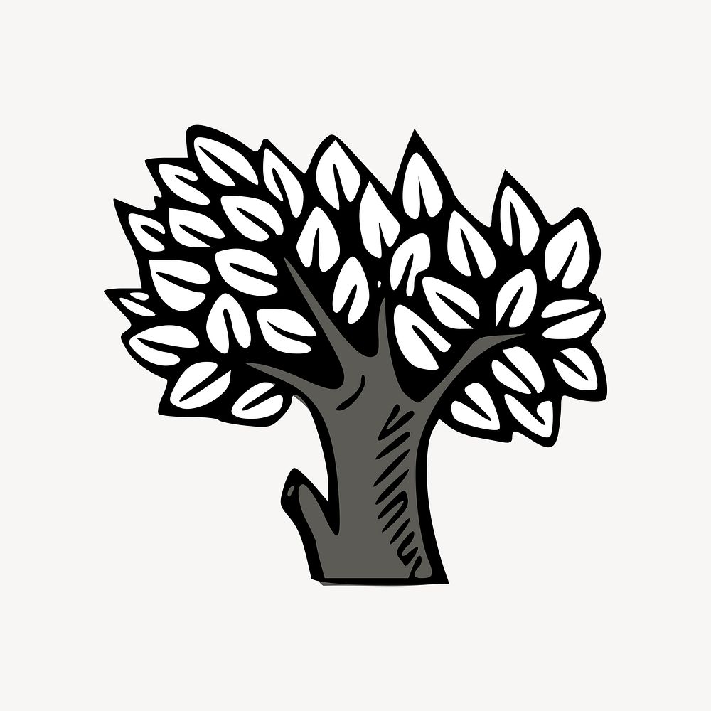 Tree clipart vector. Free public domain CC0 image.