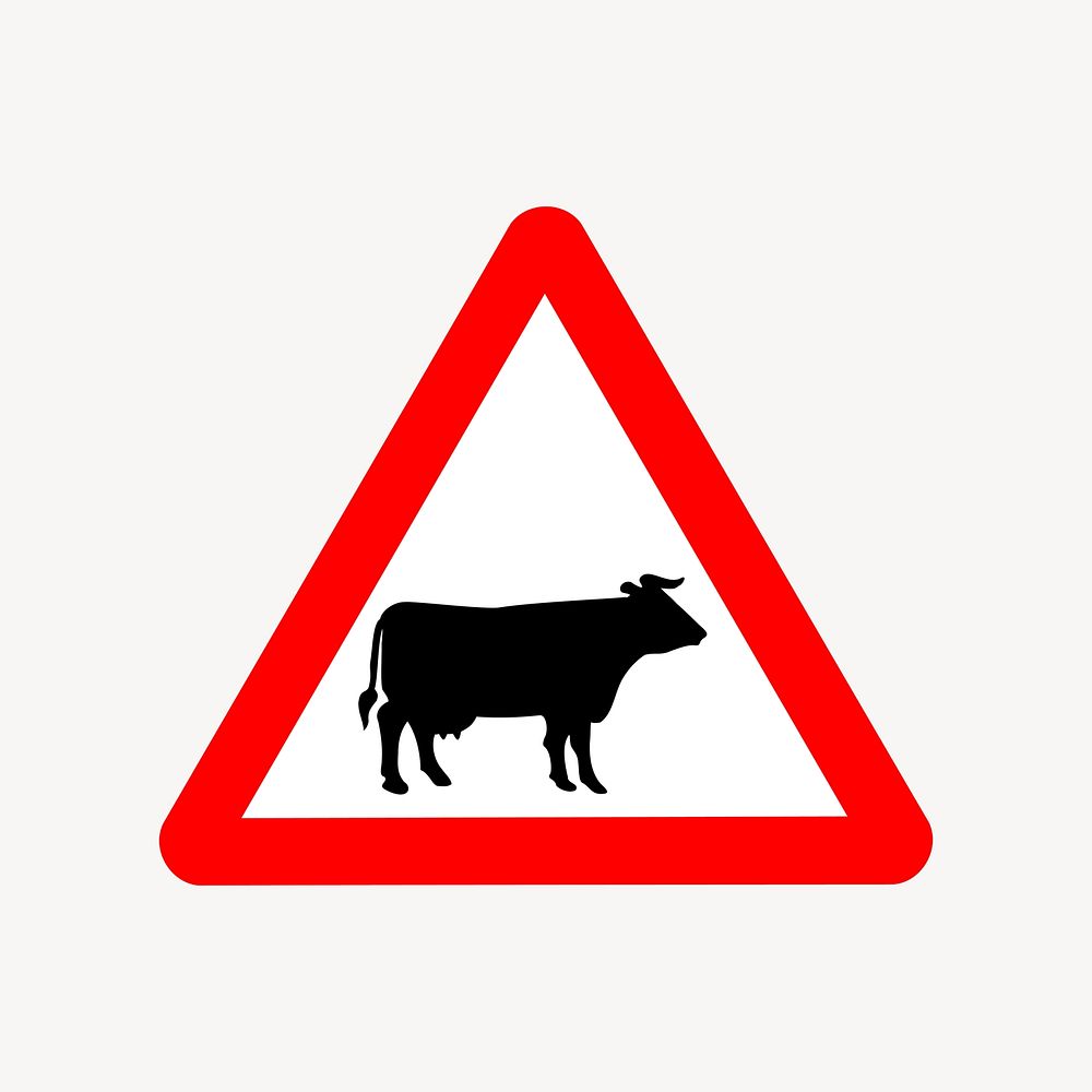 Cattle sign  clip art vector. Free public domain CC0 image.