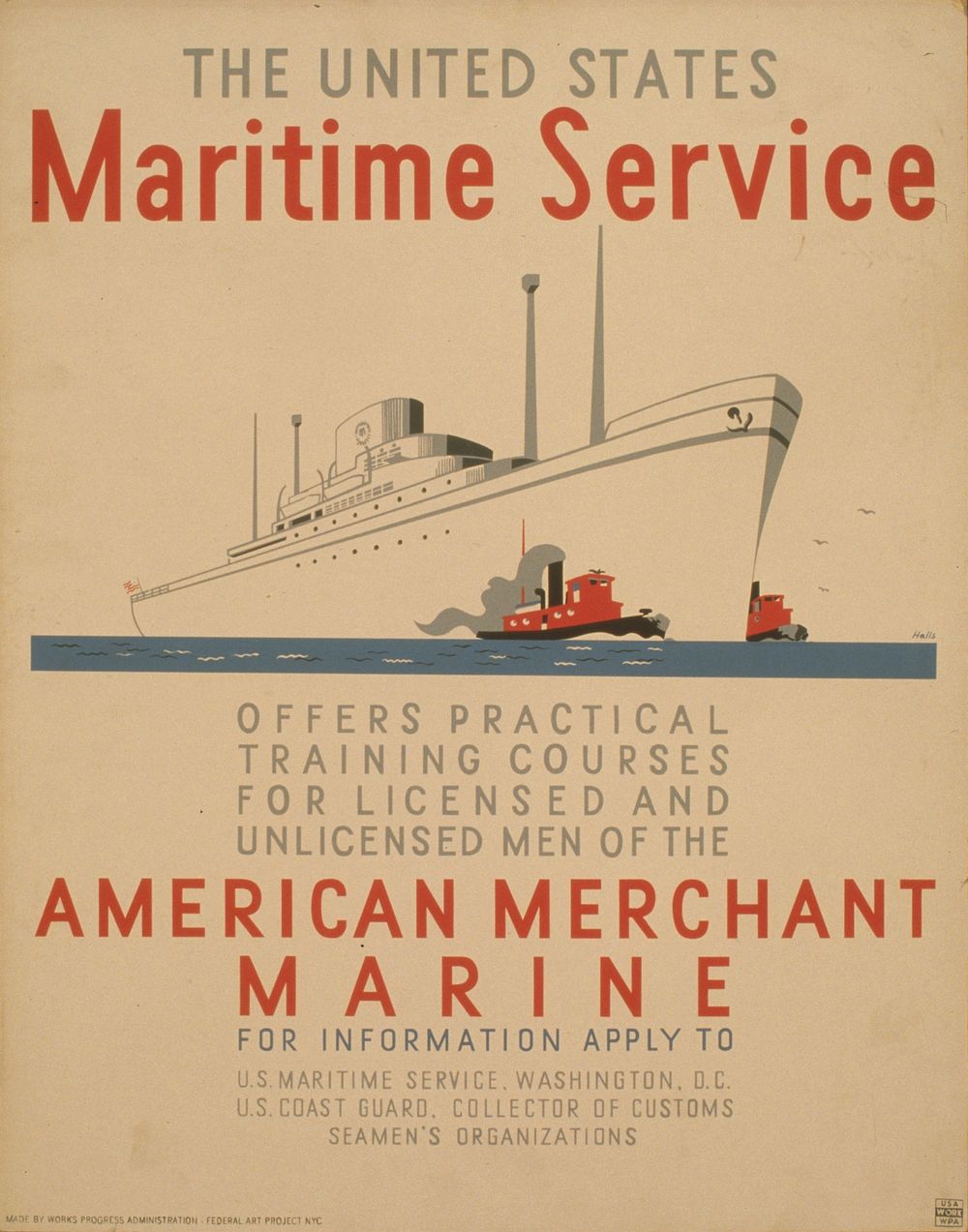 The United States Maritime Service offers practical training courses for licensed and unlicensed men of the American…