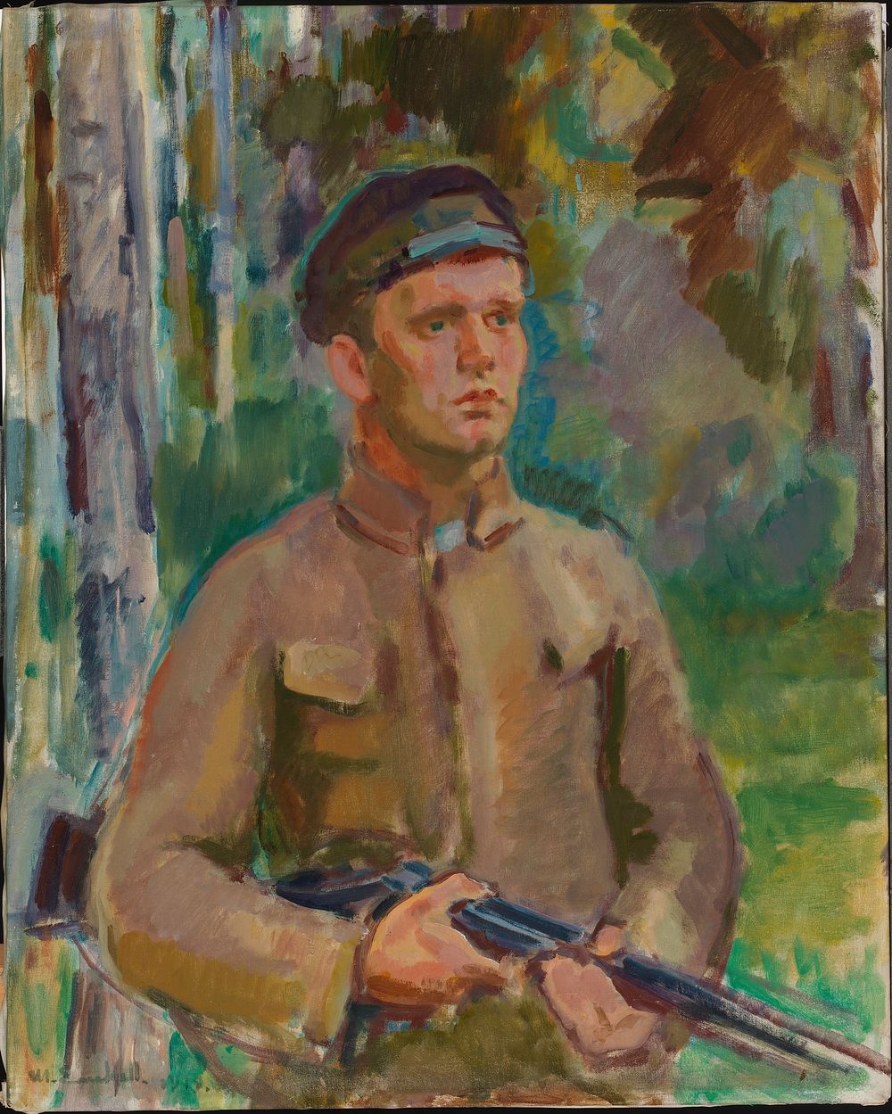 Hunter (forester gunnar arnkil), 1919, by Magnus Enckell