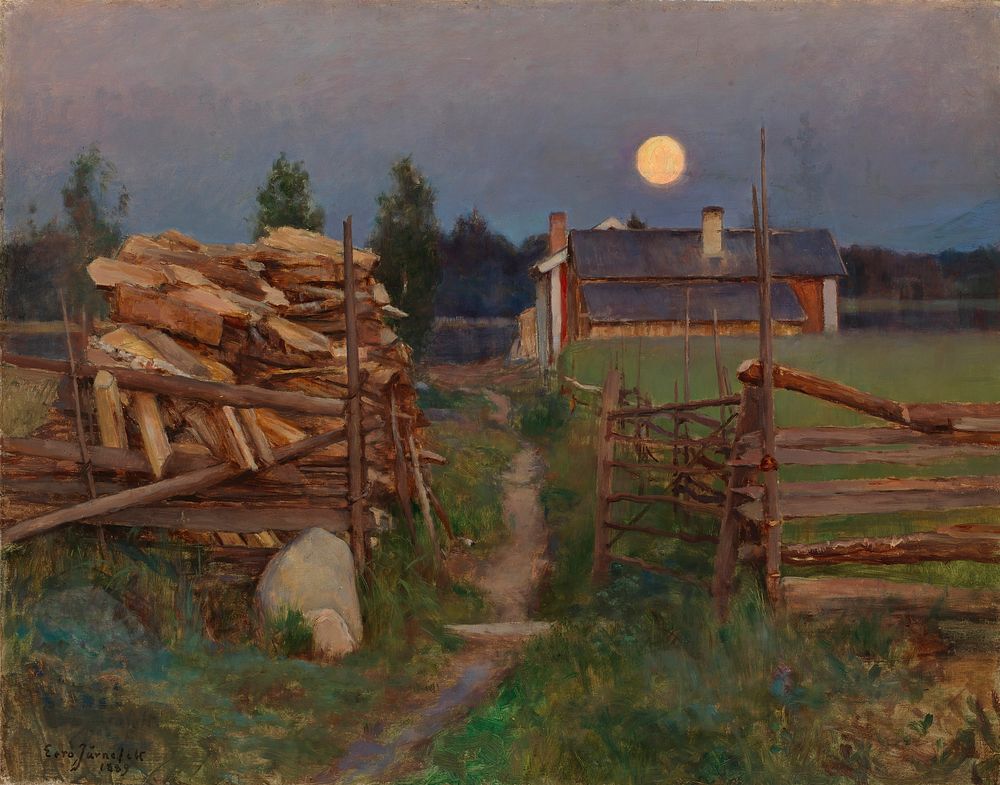 Summer night moon, 1889, Eero Järnefelt