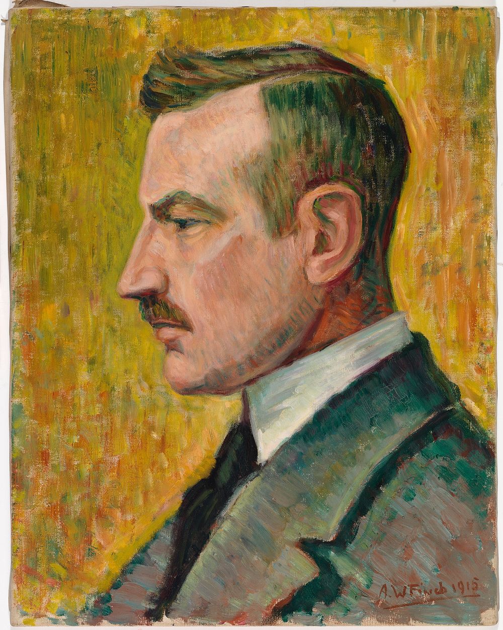 Portrait of artist magnus enckell, 1915, by Alfred William Finch